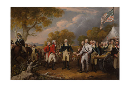 La Capitulation du Général Burgoyne 1821 - John Trumbull - Révolution Américaine - Affiche Peinture Historique