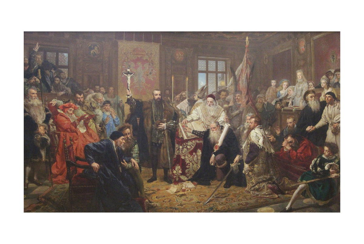 L'Union de Lublin 1869 - Jan Matejko - République des Deux Nations - Affiche Peinture Historique