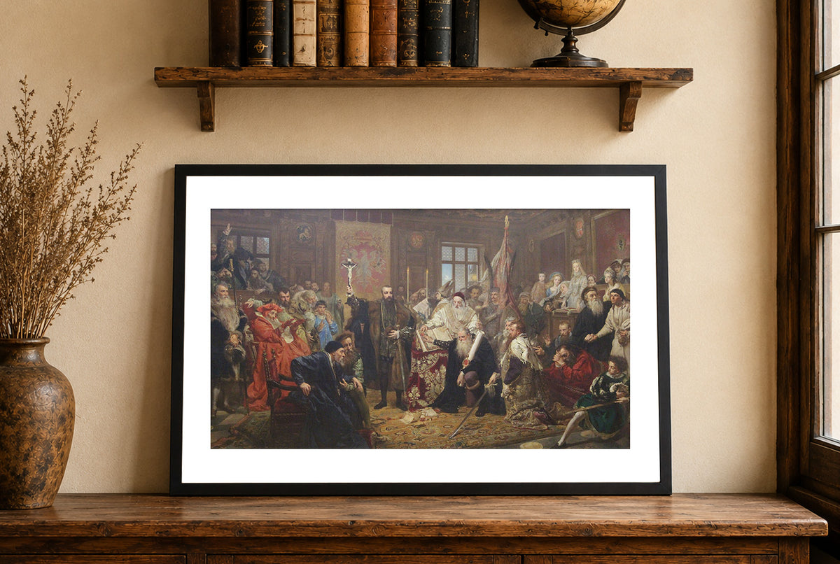 L'Union de Lublin 1869 - Jan Matejko - République des Deux Nations - Affiche Peinture Historique