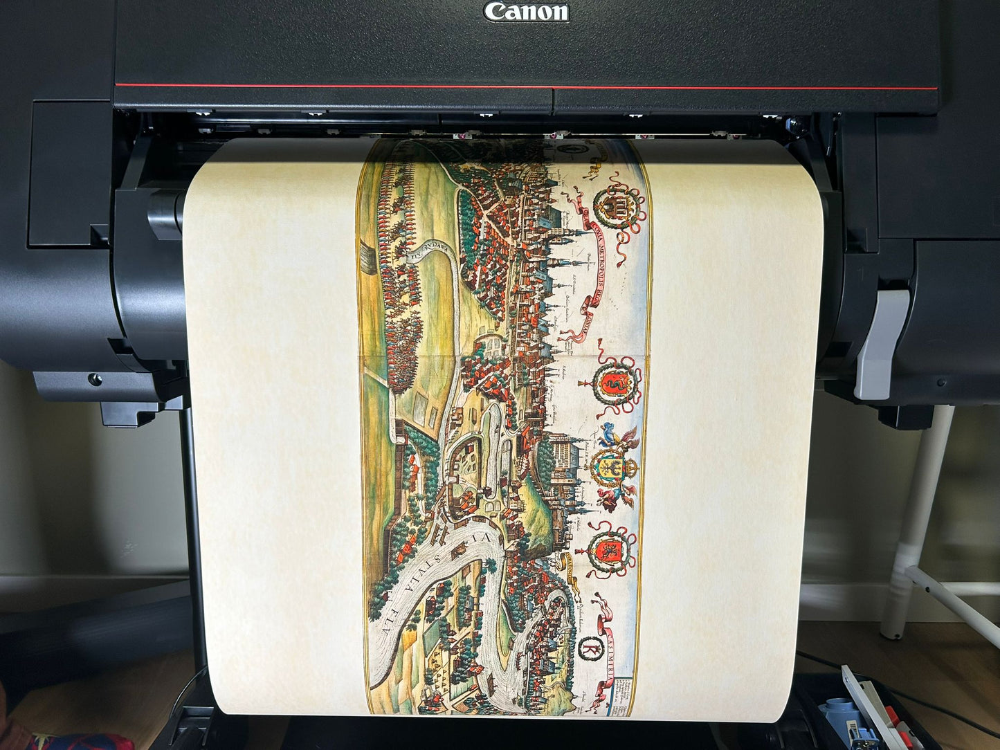 Vintage Krakau Karten Wandkunst - 1618 Cracovia Metropolis Gravur Druck