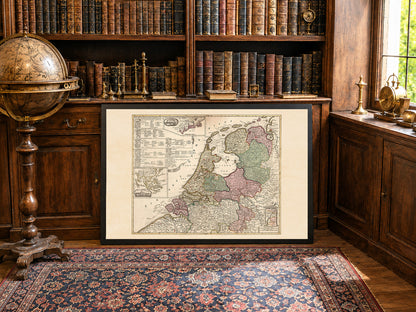 Niederländische Republik 1740 - Historische Karte der Niederlande