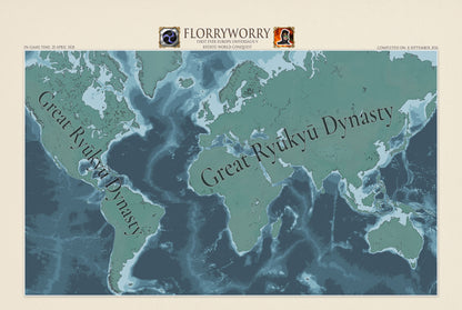 Florryworry’s Three Mountains World Record - Europa Universalis V Map Poster