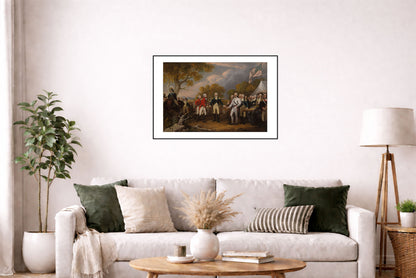 La Capitulation du Général Burgoyne 1821 - John Trumbull - Révolution Américaine - Affiche Peinture Historique