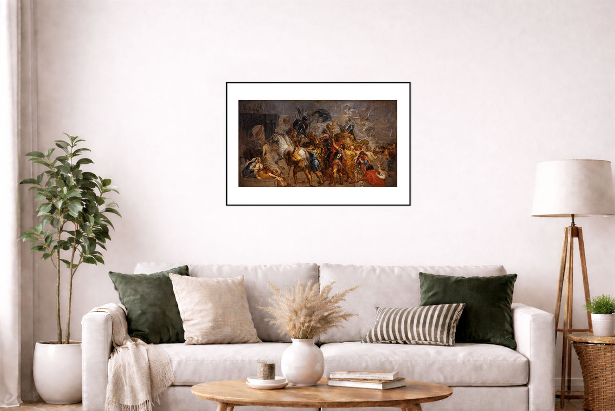 The Entry of Henry IV into Paris 1625 - Peter Paul Rubens - French History Baroque Painting Poster