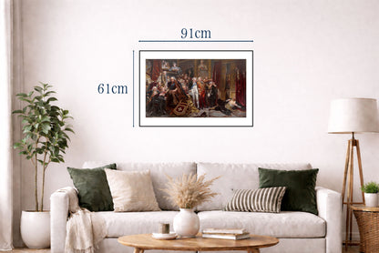 Rejtan Der Fall Polens Poster - Jan Matejko Historische Polnische Wandkunst