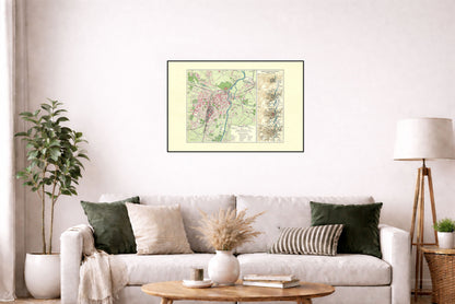 Poznań City Map Poster (1932) - Vintage Polish City Plan & Historical Growth Maps