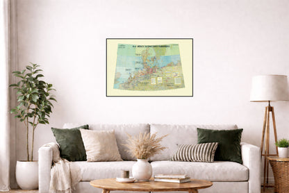 Warsaw Pact Offensive Plan Map Poster (1970) - Secret Cold War Military Wall Art
