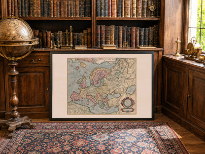 Europa 1623 - Politische Karte zu Beginn des Dreißigjährigen Krieges
