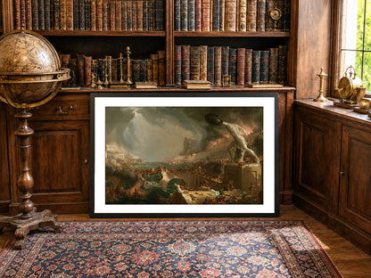 Der Verlauf der Zerstörung des Imperiums Poster - Thomas Cole Romantische Landschaft Wandkunst