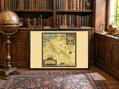 Great War Battle Lines Map Poster (1918) - Vintage World War I Military Wall Art (Copy)